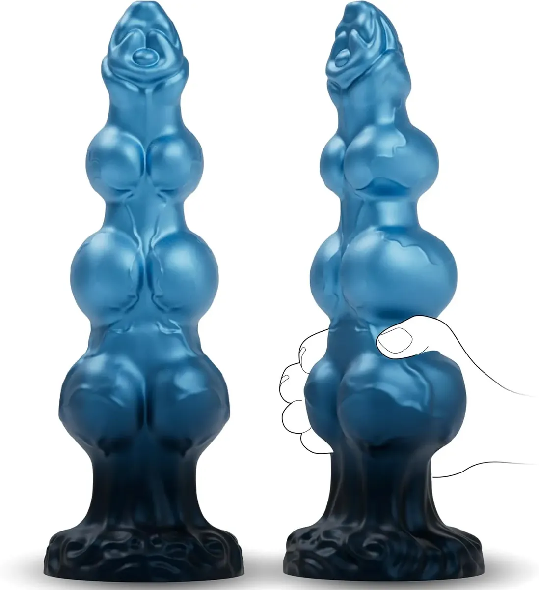 XXL fantasy dildo Alien Knoop Bleu, foto 2