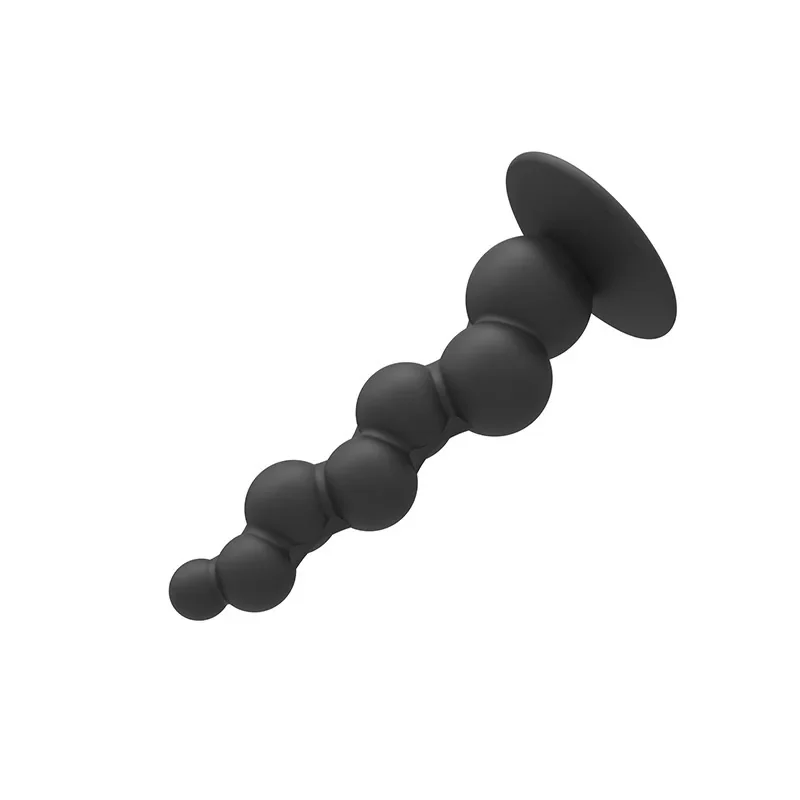 Anale massager met kralen en zuignap, foto 3