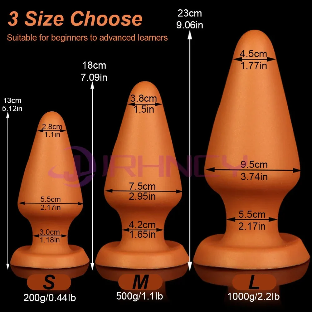 XXL Anale plug kegel met zuignap, foto 3