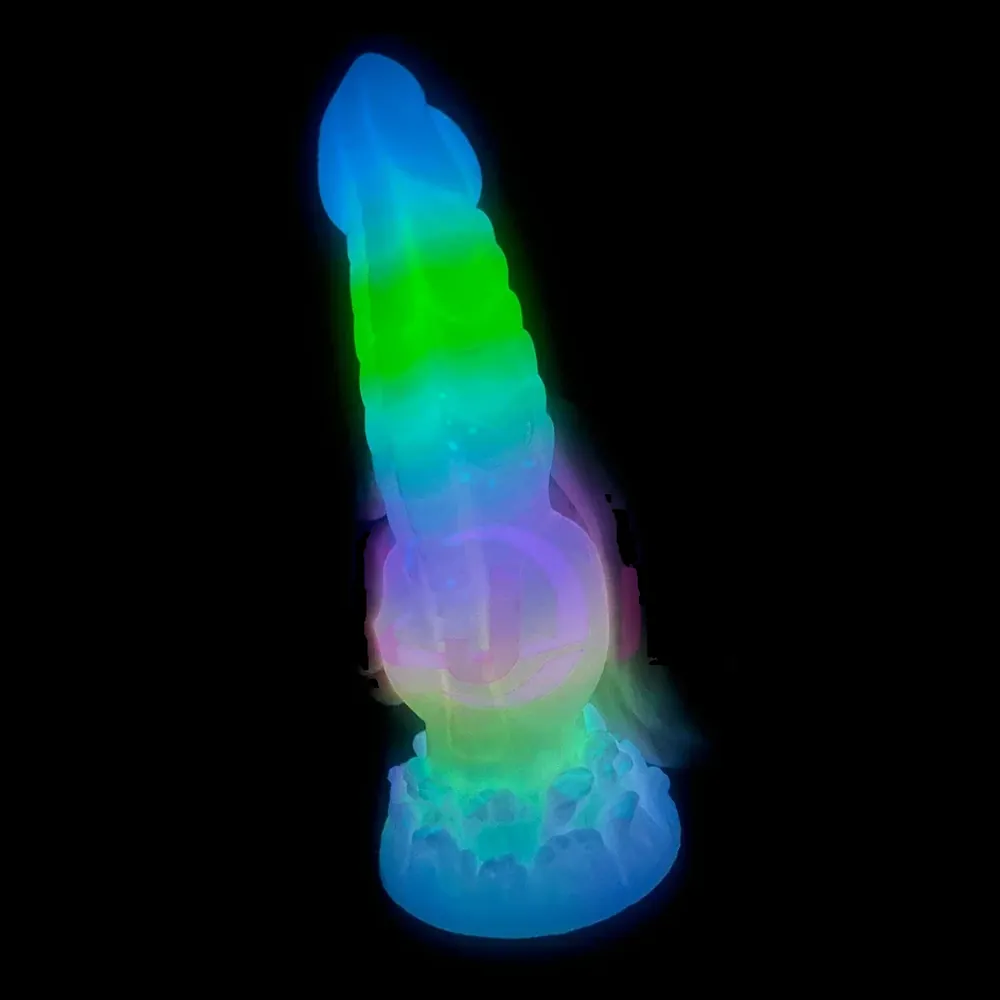 XXL fantasy dildo Aurora Glow Vibe, Model 14