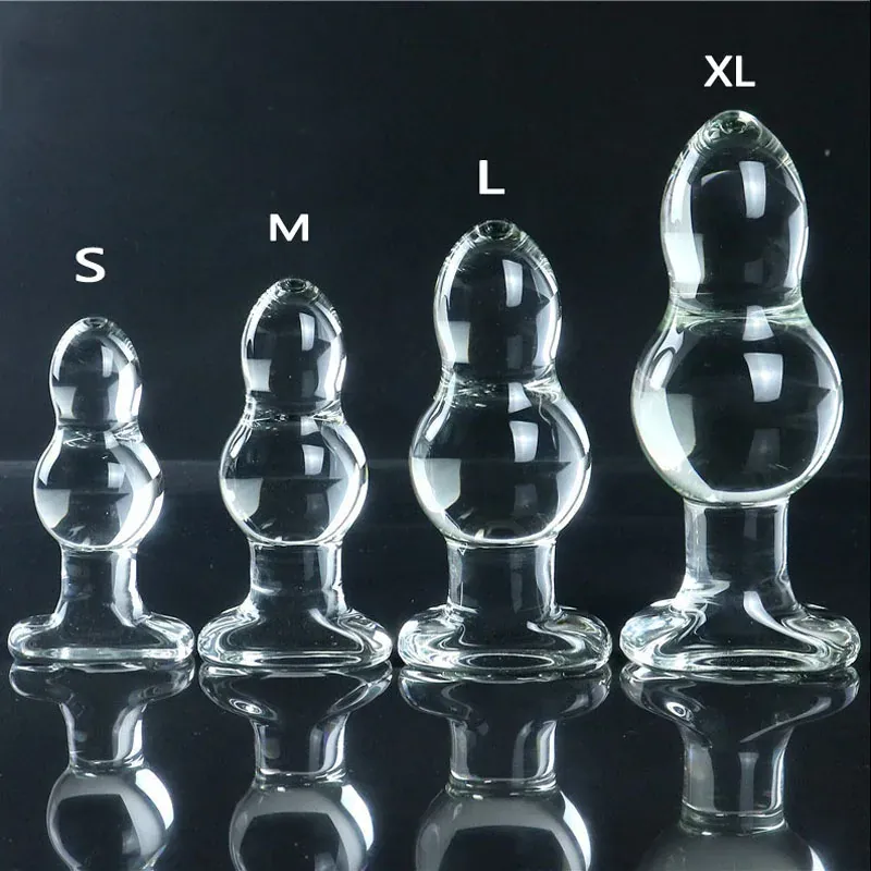 Glazen buttplug Cristal Calebasse, foto 3