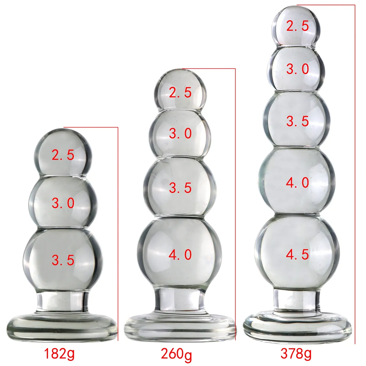 Glazen buttplug Cristal Perles, foto 2