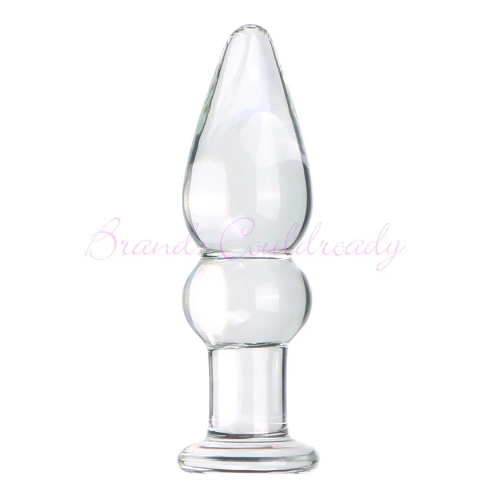 Glazen buttplug Cristal Trio, Model G · 110 × 30 mm