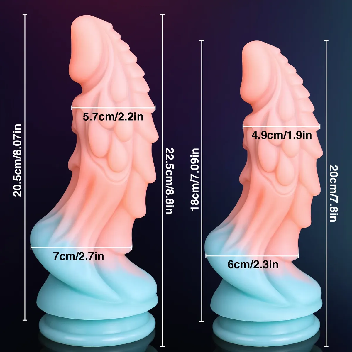 XXL draken dildo Draak Pastel, foto 5