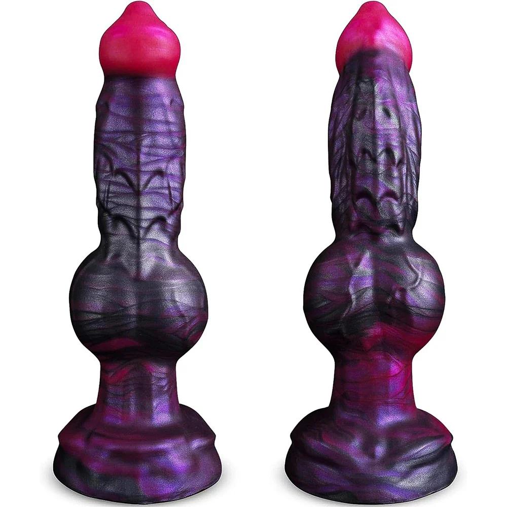 Fantasy knoop dildo 9 inch, siliconen