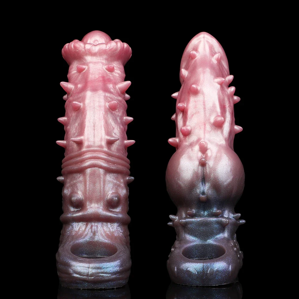 Fantasy penis sleeve (paard/wolf), vloeibare siliconen