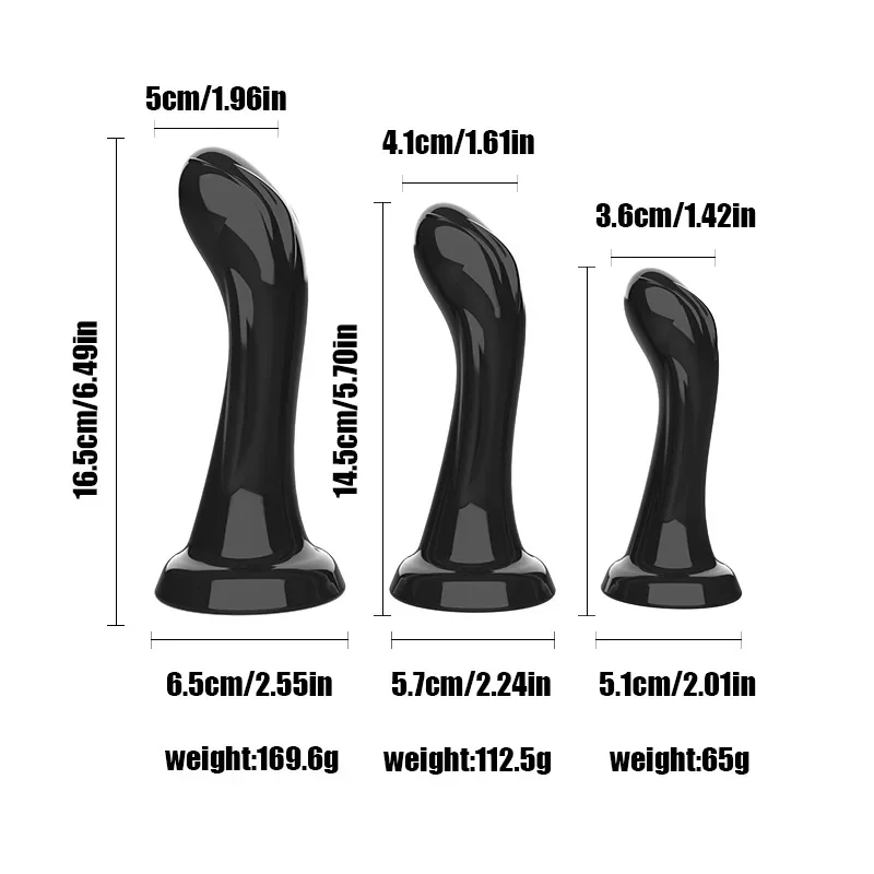 Gebogen realistische dildo met zuignap, foto 3