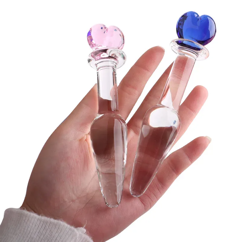 Glazen buttplug Hartknop, glas