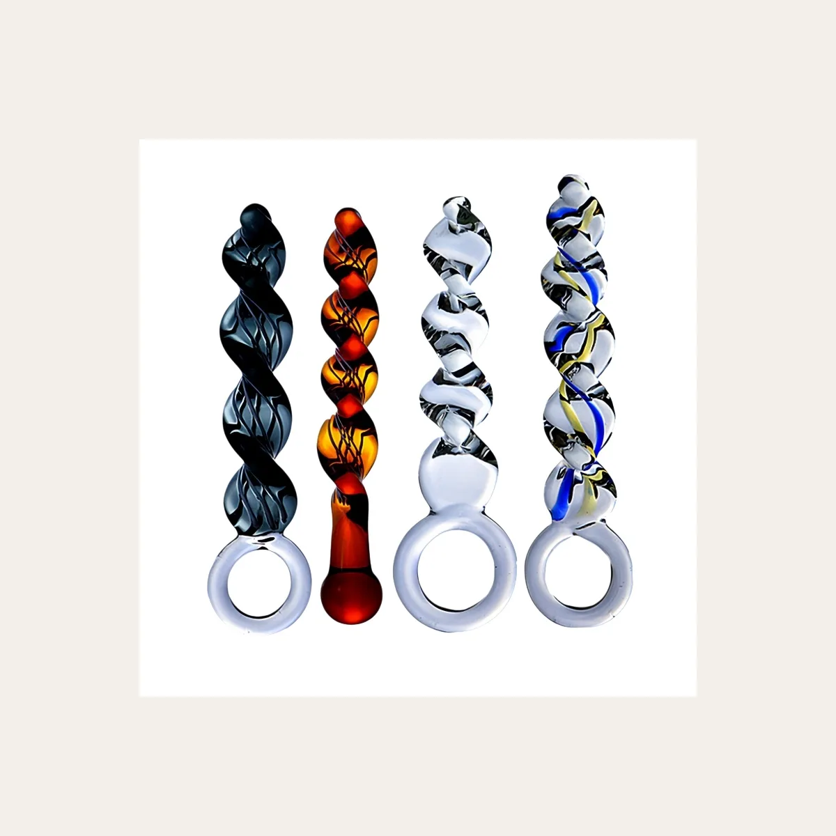 Glazen dildo 17, borosilicaatglas