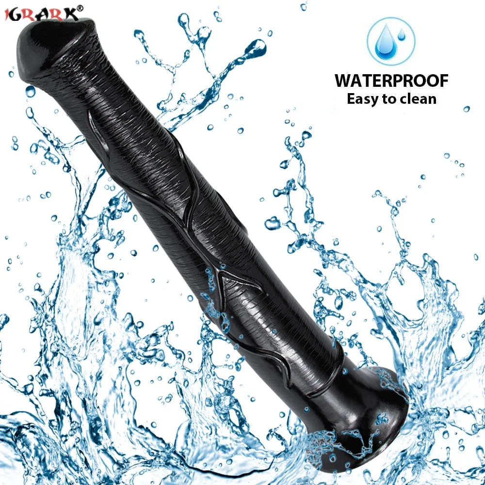 XXL Lange paarden dildo 42cm, foto 4
