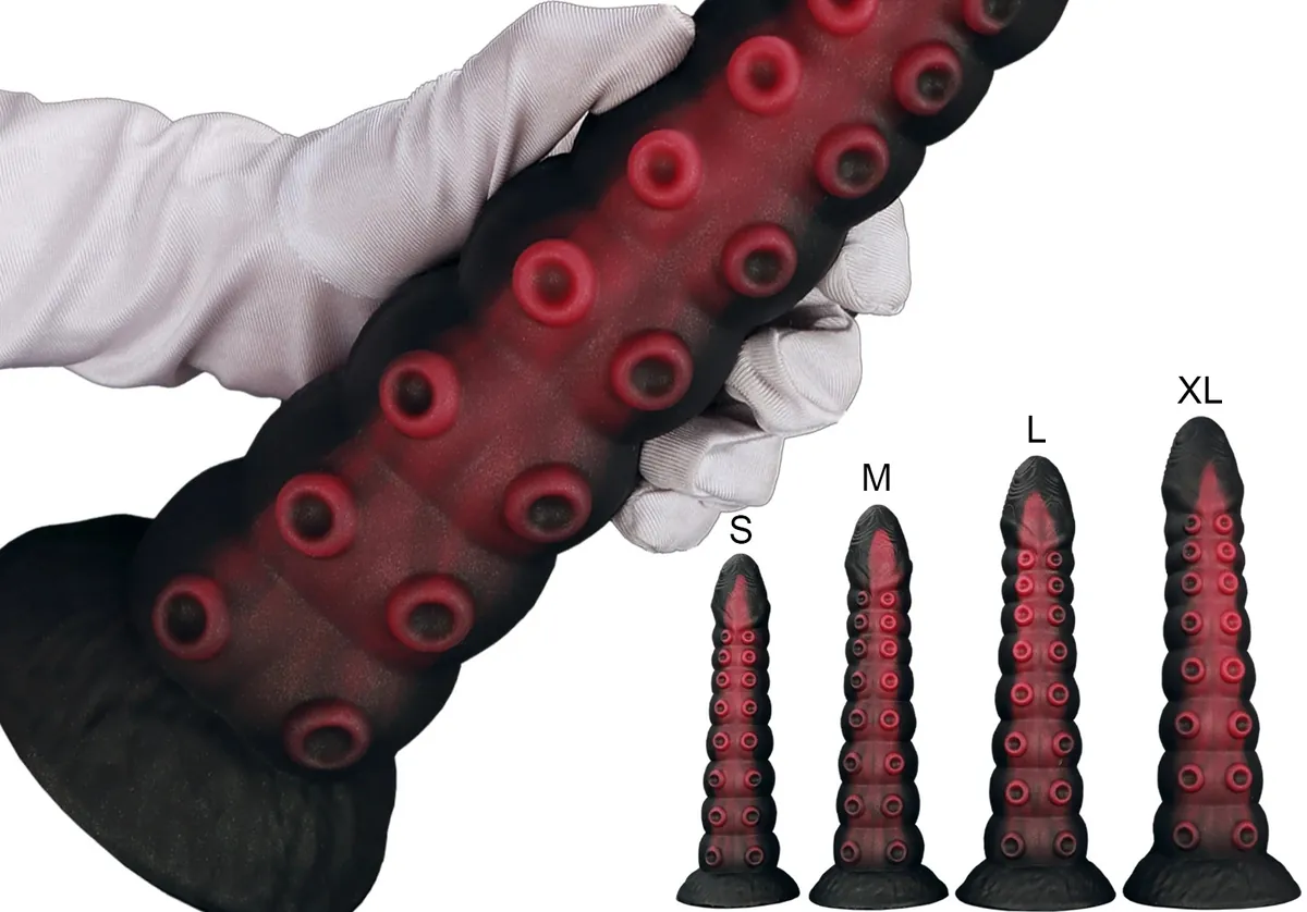 XXL fantasy buttplug Octopus Noir, foto 2