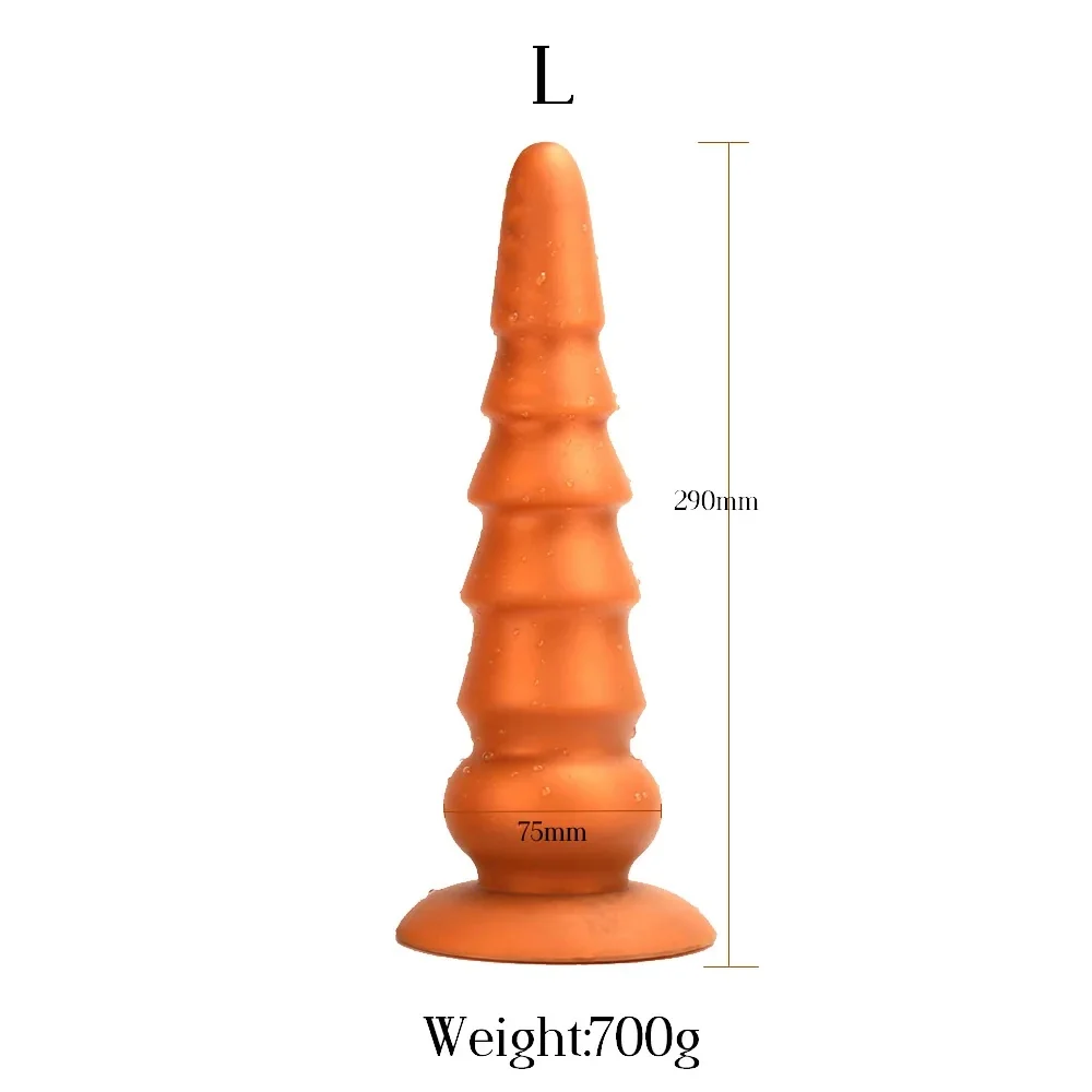 XXL buttplug Pagode Brons, Goud · L