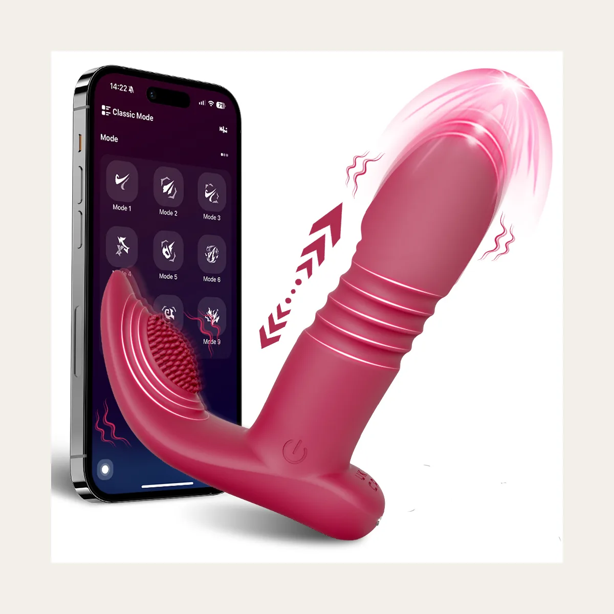 Rabbit-vibrator 5, zacht silicone