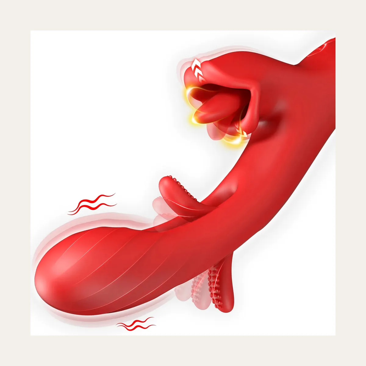 Rabbit-vibrator 7, zacht silicone