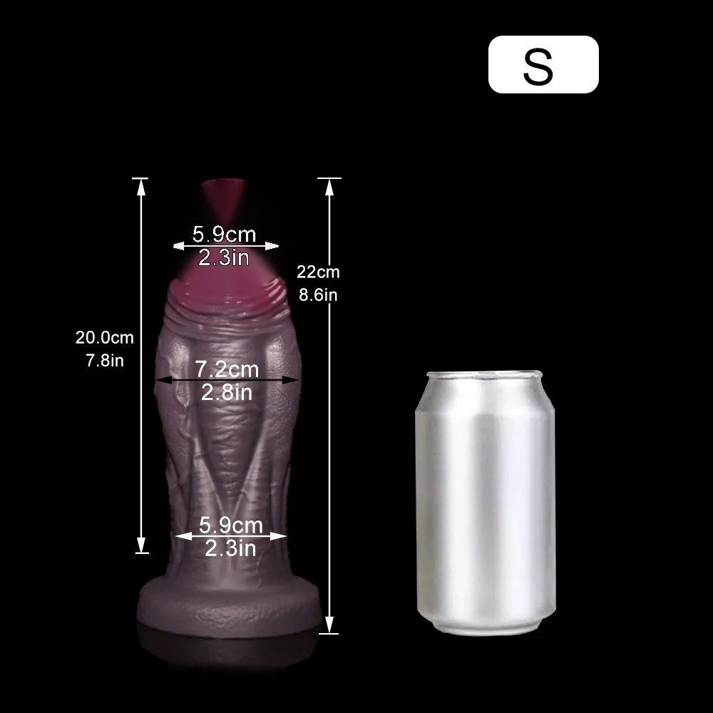 XXL Realistische Dildo Noir & Nude, Zwart · S