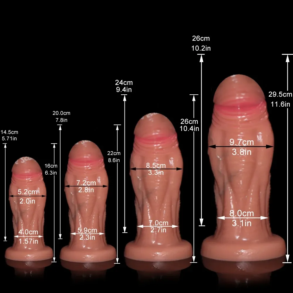 XXL Realistische Dildo Noir & Nude, foto 2