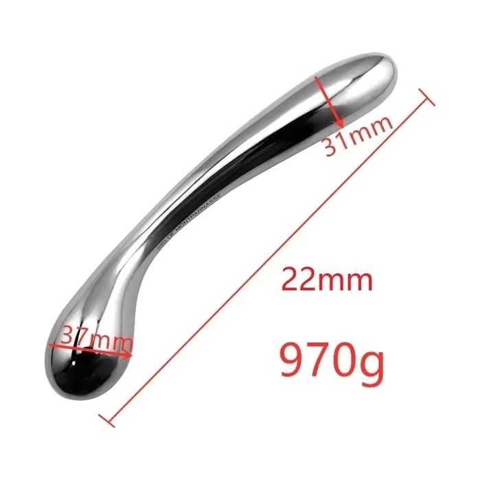 RVS dubbele dildo Vormen A–F, Vorm D