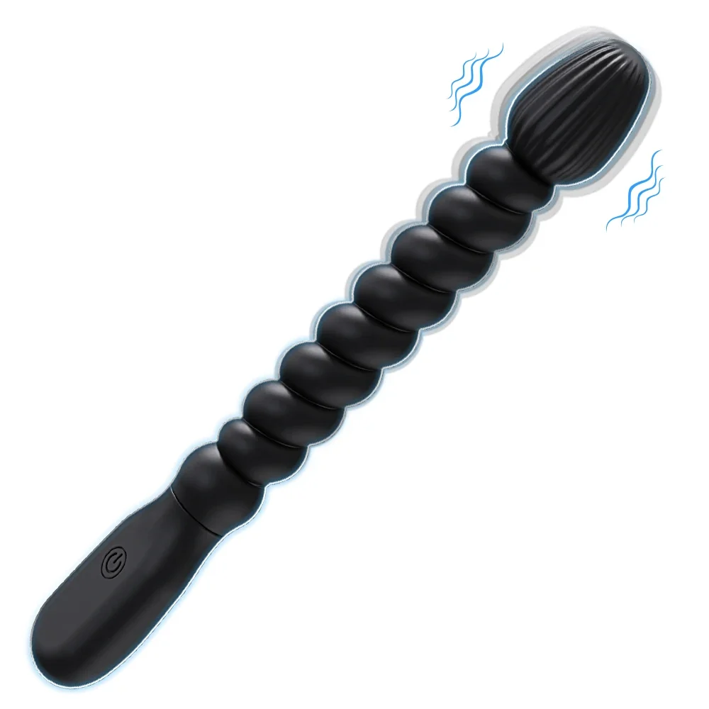 Siliconen vibrerende prostaat buttplug, medische siliconen
