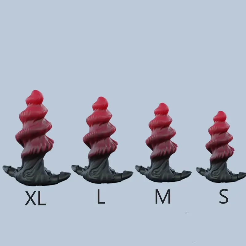 XXL fantasy buttplug Spiraal Inferno, foto 4