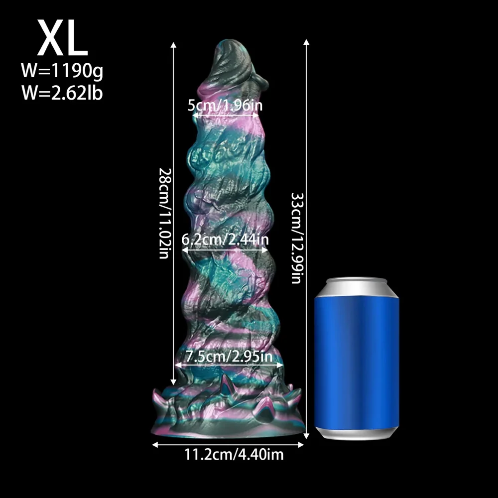 XXL fantasy dildo Spiraal Nebula, Kleur 4 · XL