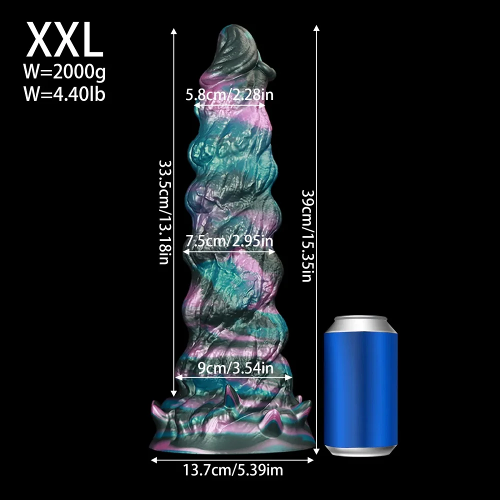 XXL fantasy dildo Spiraal Nebula, Kleur 5 · XXL