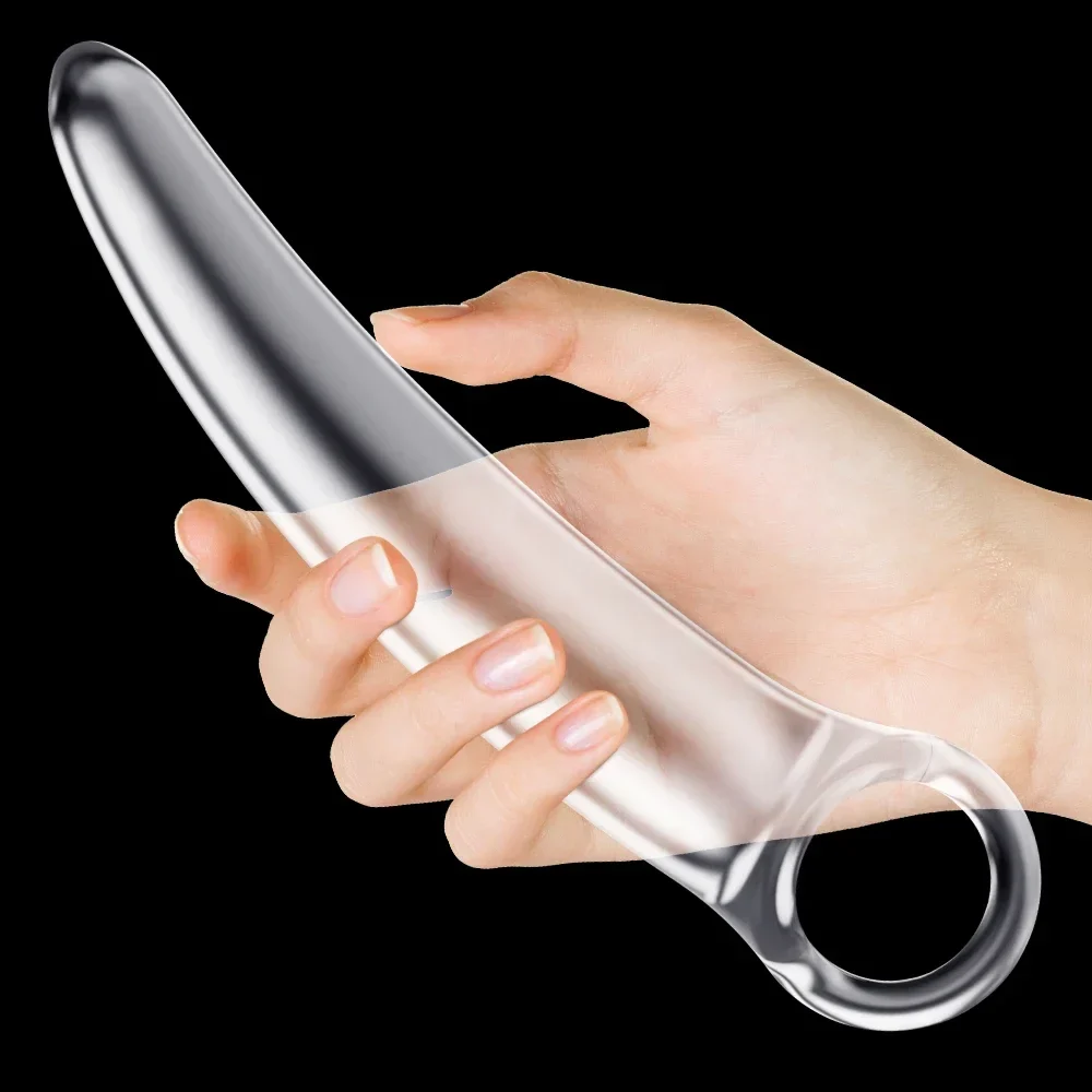 Transparante jelly dildo 5 maten, medische siliconen (jelly)