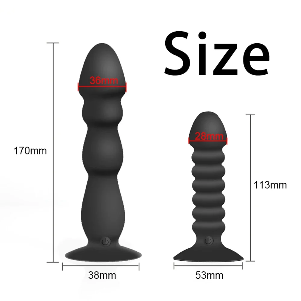 Vibrerende anale dildo met zuignap, foto 5