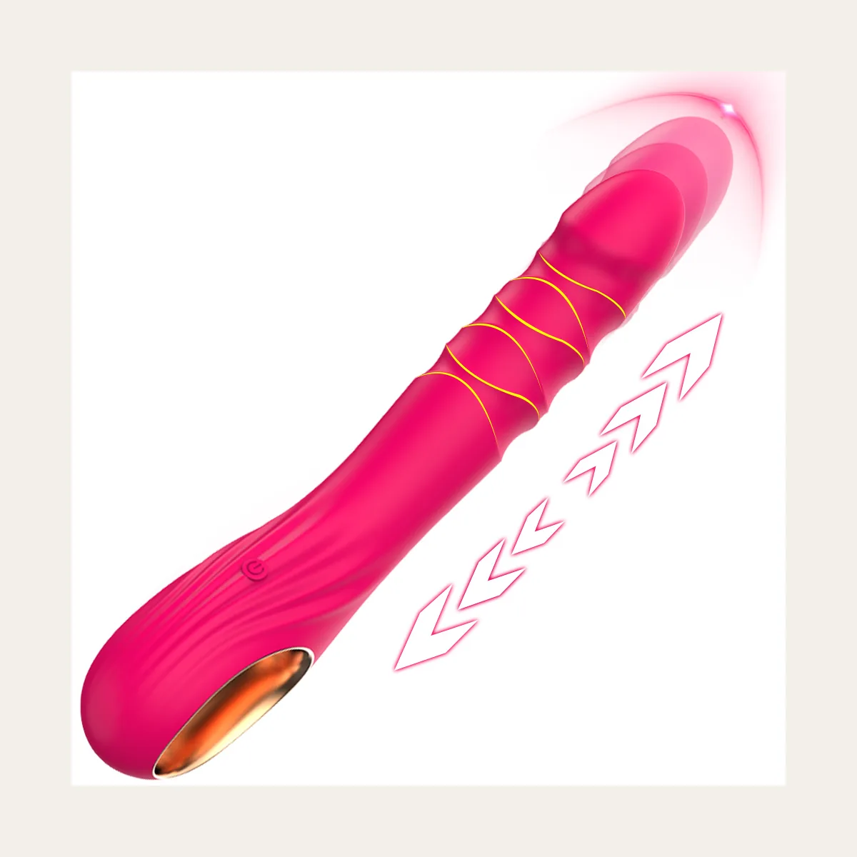 Vibrerende plug 10, zacht silicone