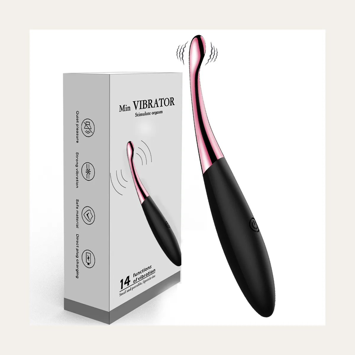 Vingervibrator, zacht silicone