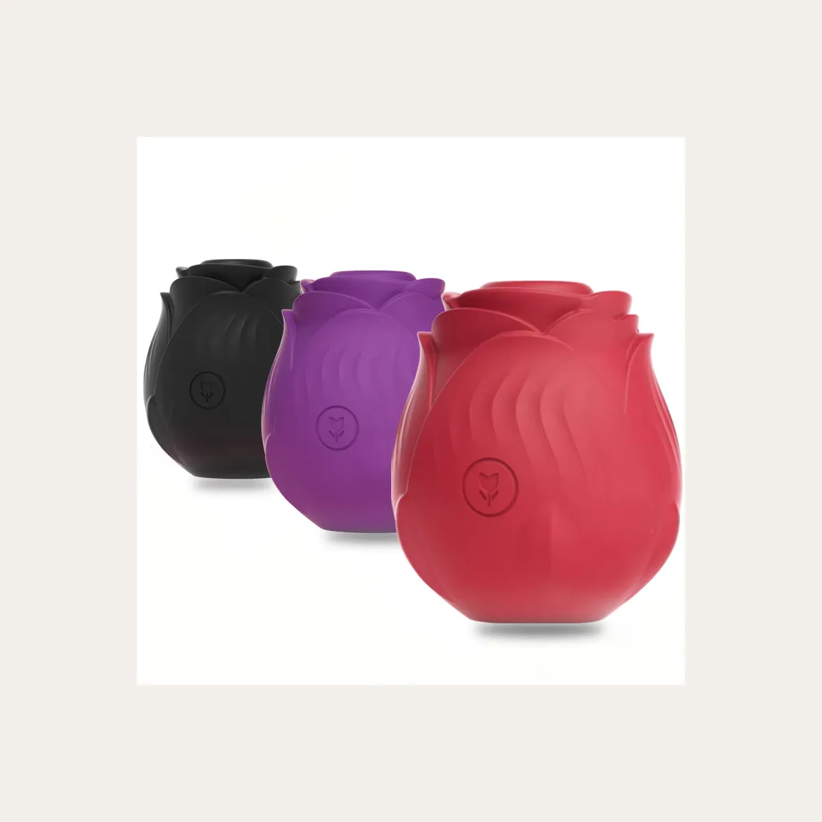 Zuigvibrator roos, zacht silicone